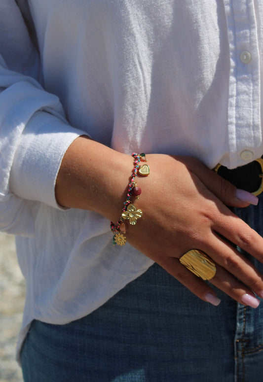 Bracelet Soalia, pampilles or