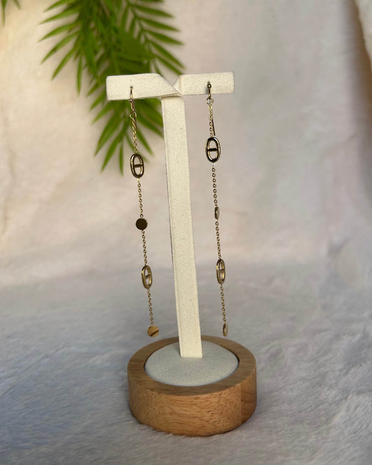 Boucles d'oreilles Cléa doré - Mademoiselle Louloute