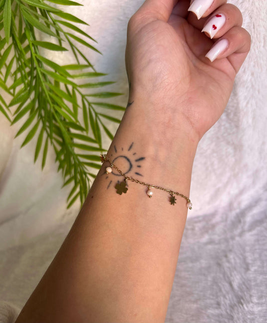 Bracelet Cleo, pampille or