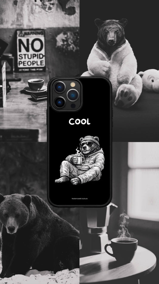Moodboard coque ours cool