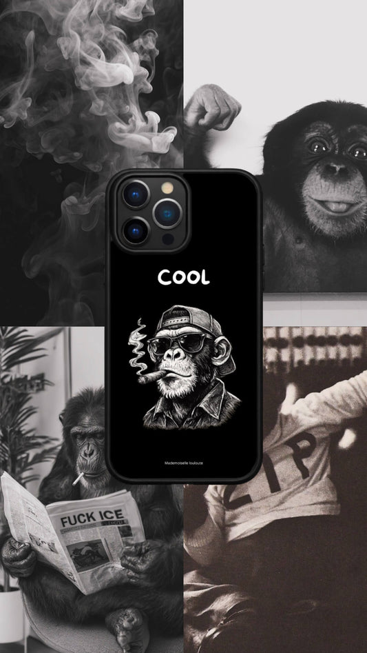Moodboard coque singe cool