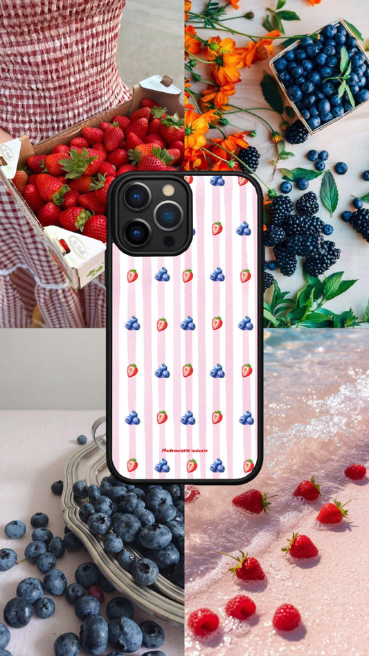 Coque fraise myrtille