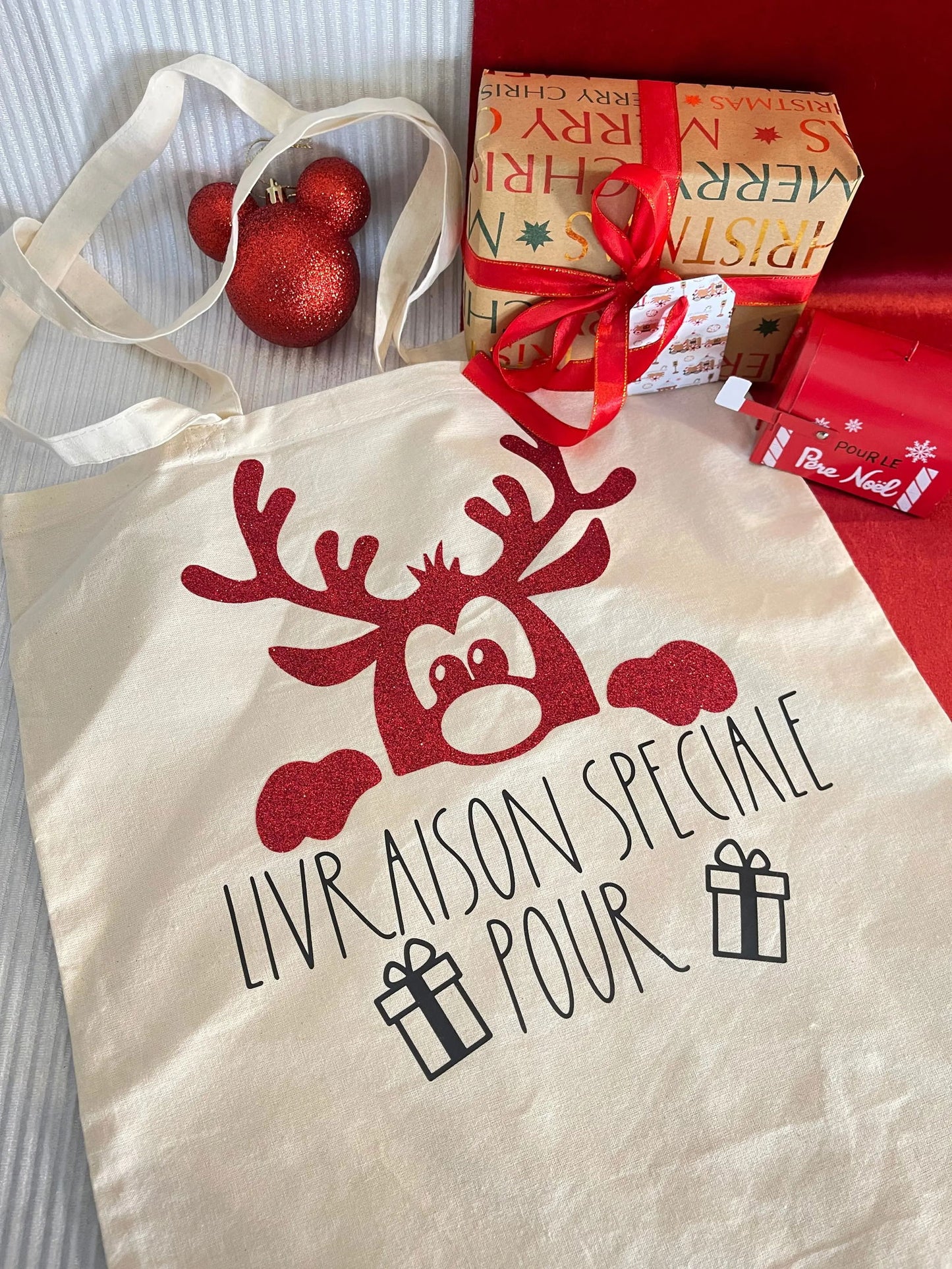 Tote bag Noël - Mademoiselle Louloute