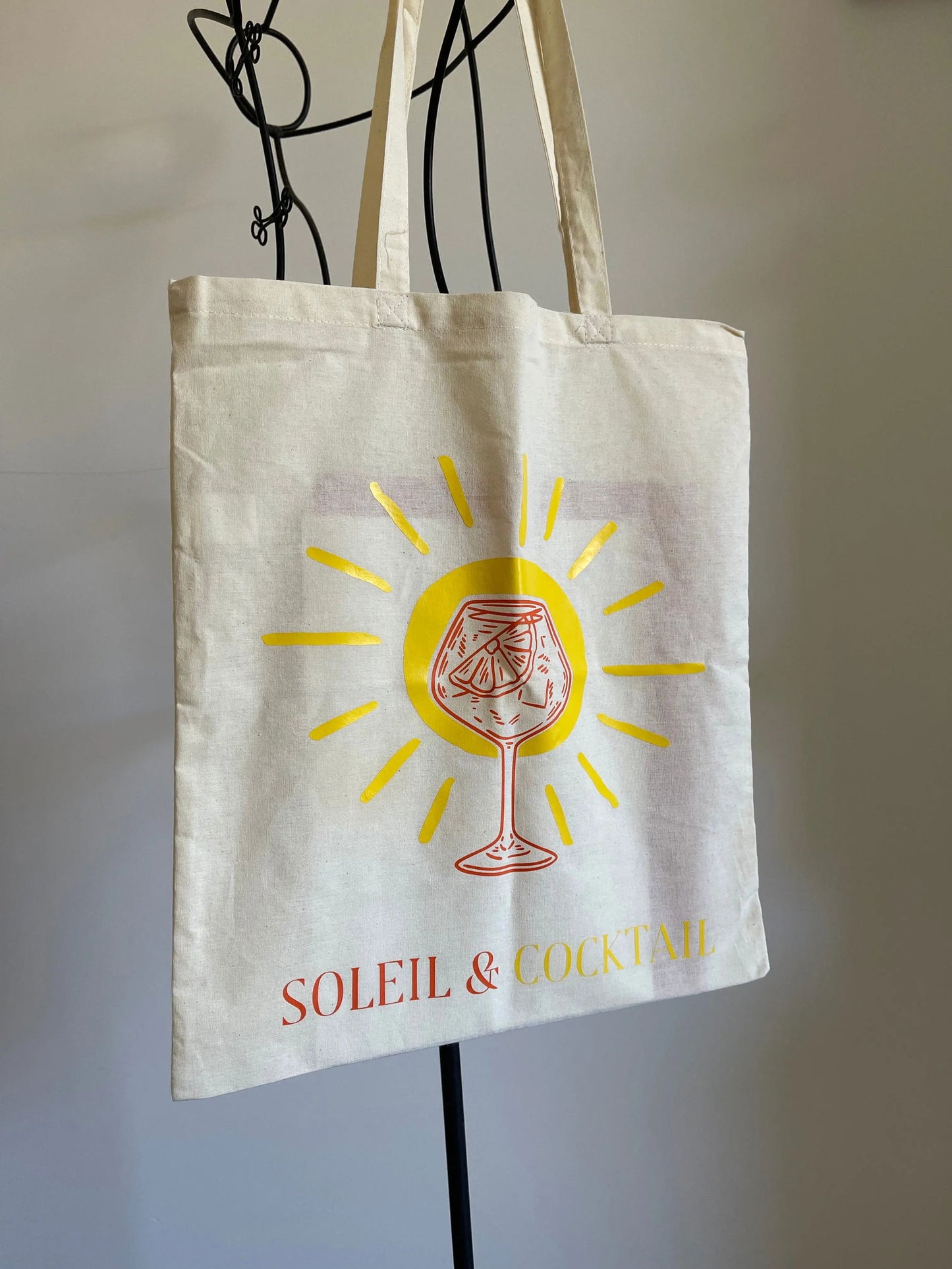 Tote bag Soleil & cocktail - Mademoiselle Louloute
