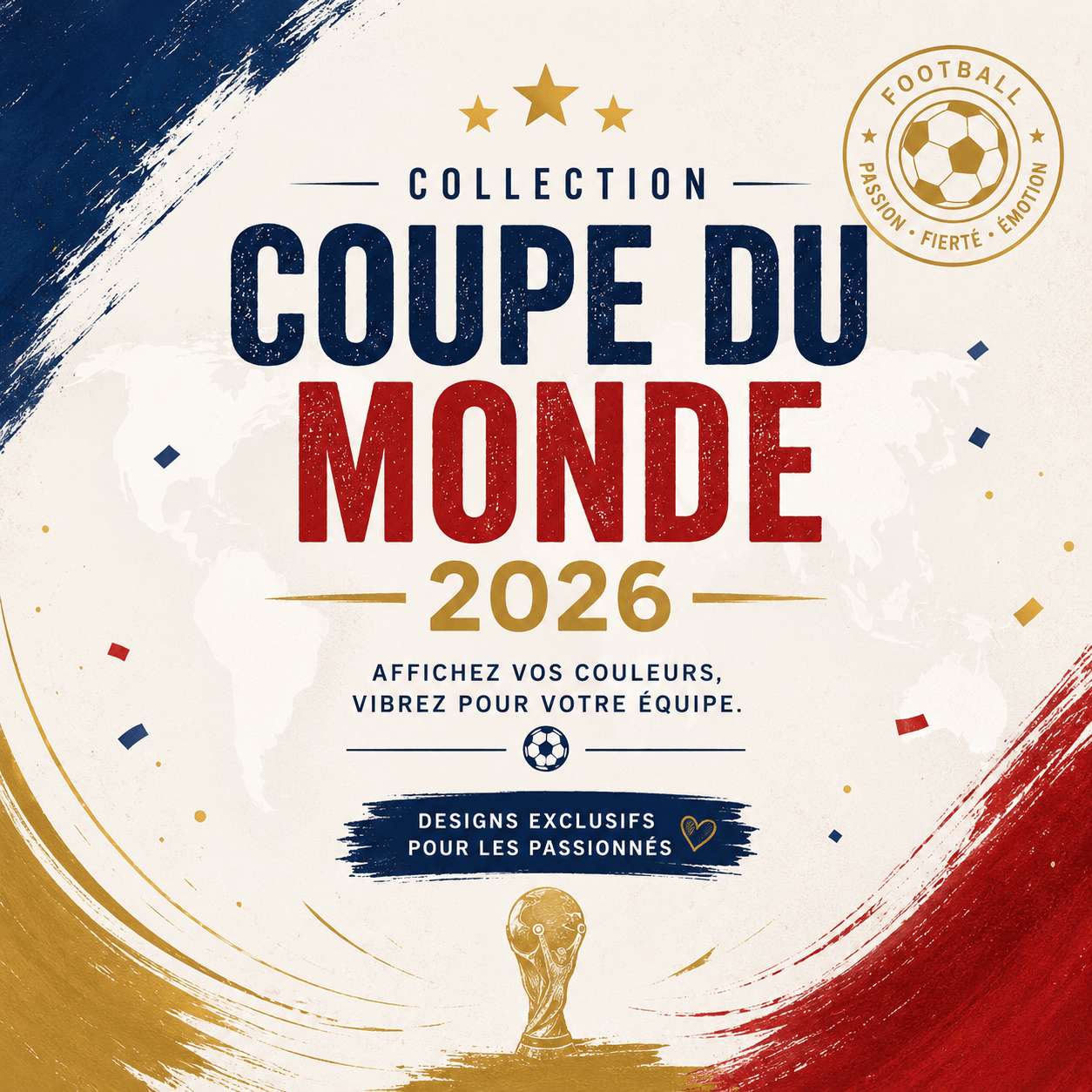 Collection de coques Coupe du Monde 2026 inspirée du football international
