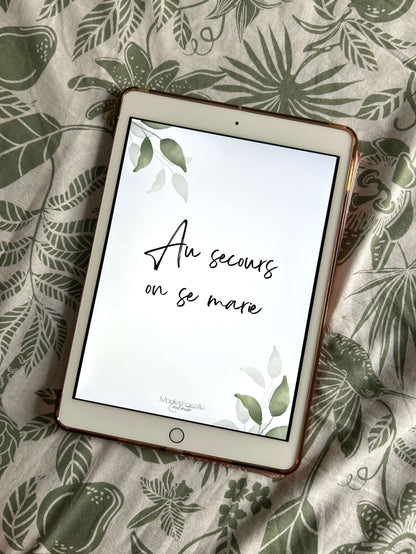 "Au secours on se marie" : le carnet PDF qui vous sauve l’organisation du jour J !