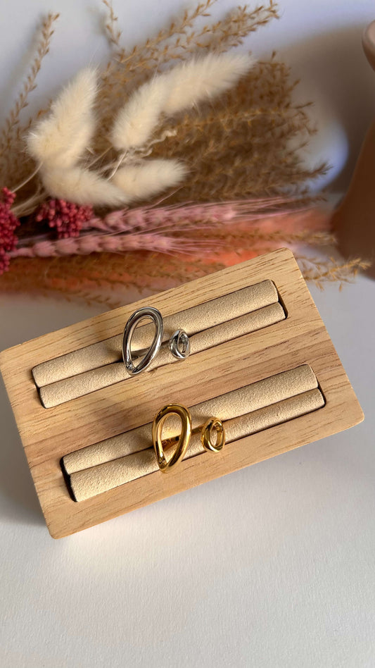 BAGUE MIMI PRÉSENTATION OR ET ARGENT 