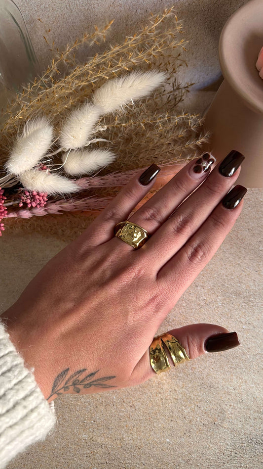 BAGUE LAURIE PORTÉ OR 