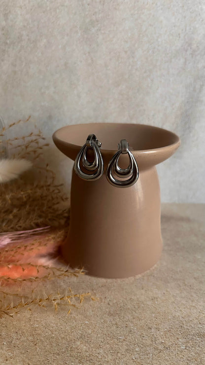 BOUCLES D'OREILLES ROXANE ARGENT 