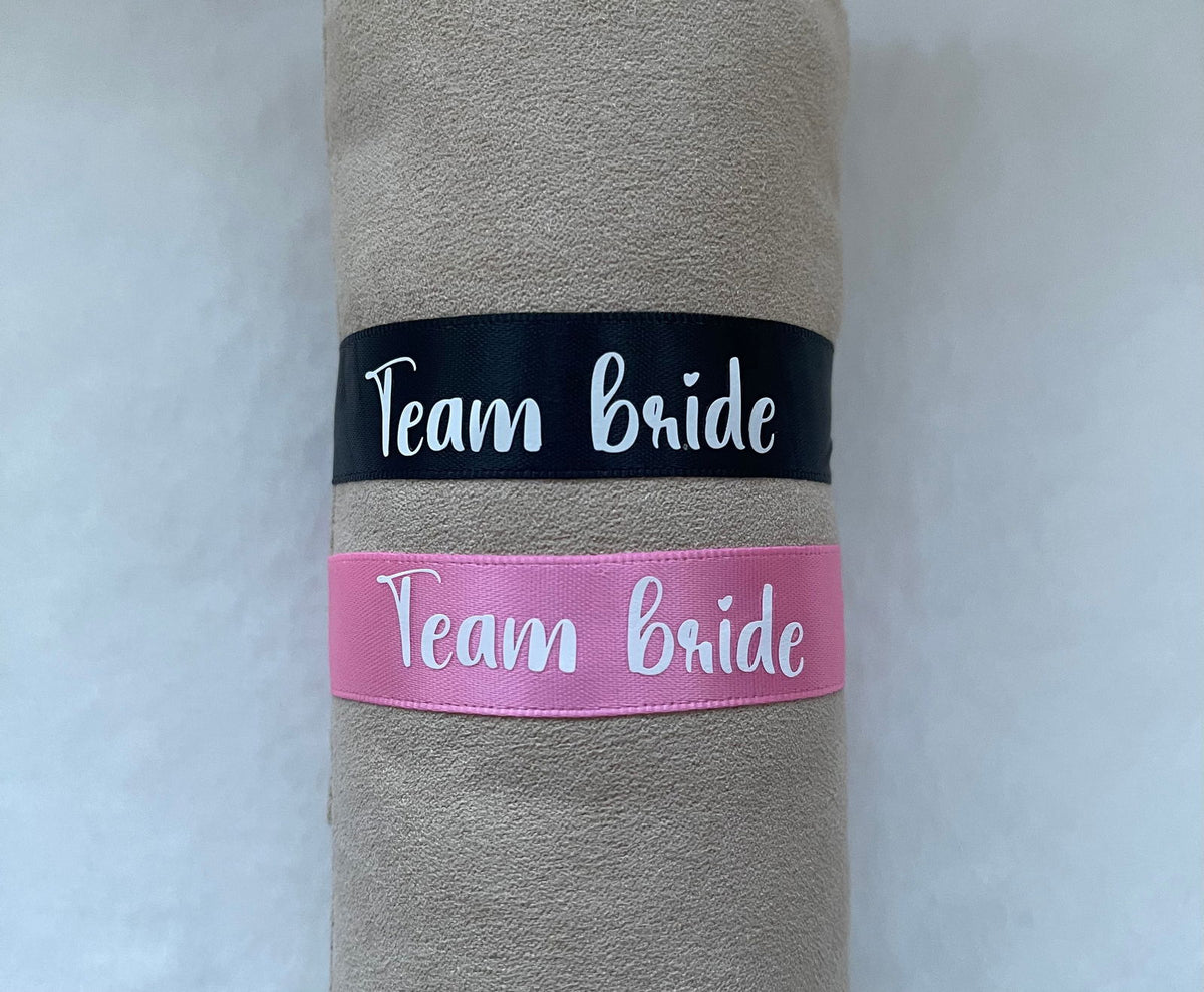 Bracelets "Team bride" - Écriture blanche - Mademoiselle Louloute