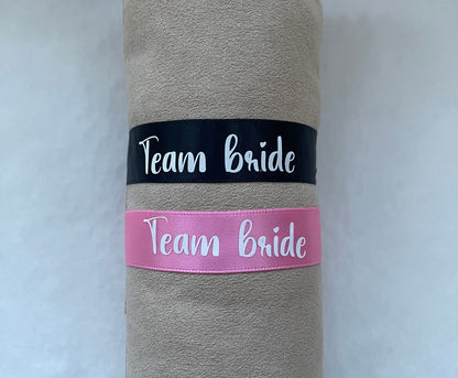 Bracelets "Team bride" - Écriture blanche - Mademoiselle Louloute