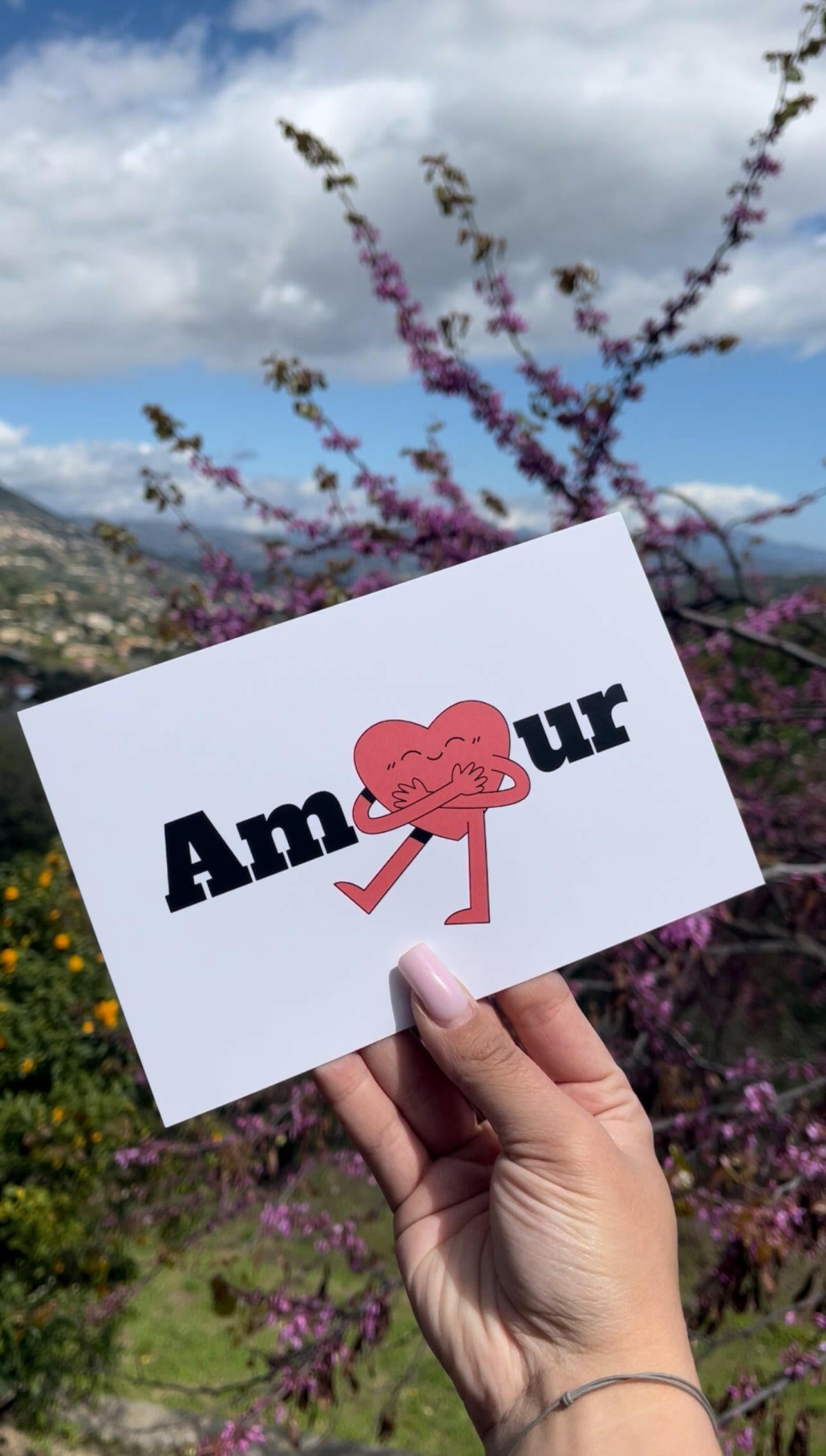 Carte postale Amour - Mademoiselle Louloute