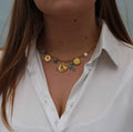 Collier Solena, pampilles or 