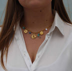 Collier Solena, pampilles or 