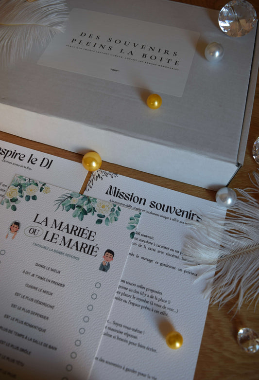 Boite animation mariage 
