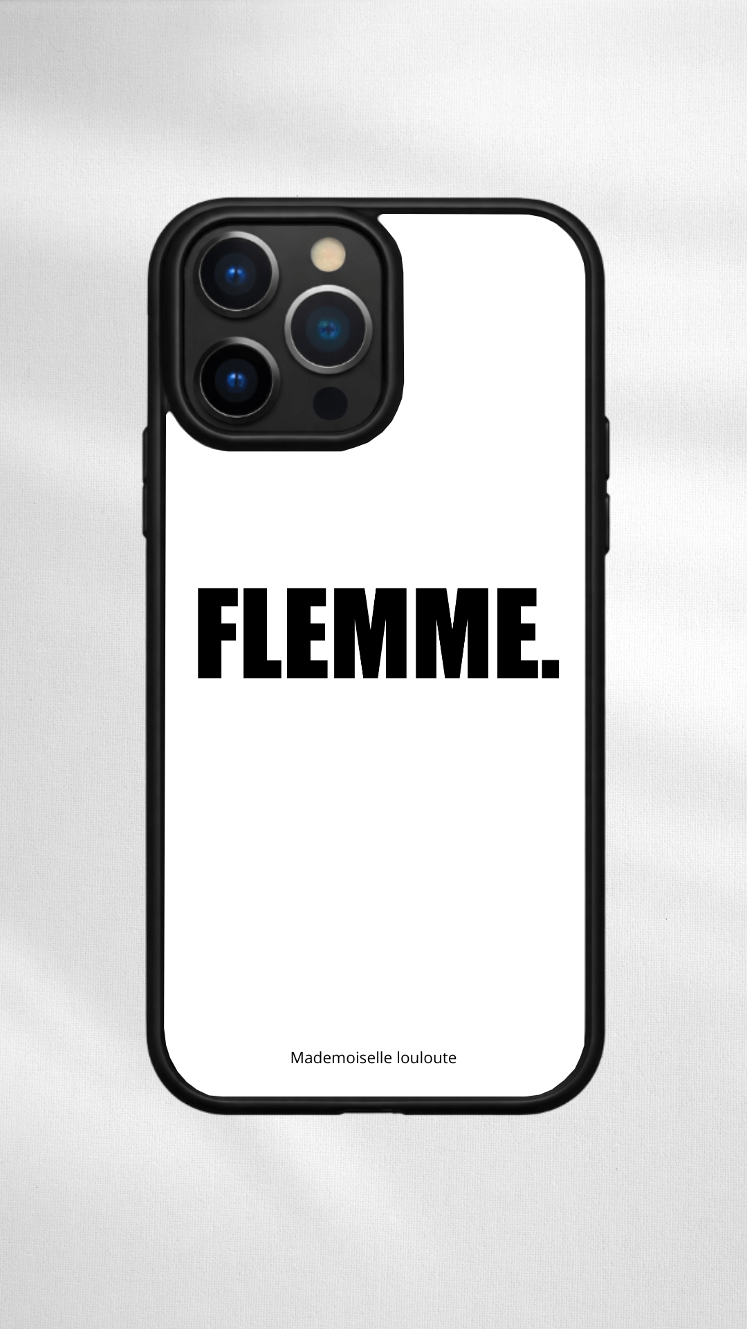 Design coque "flemme"