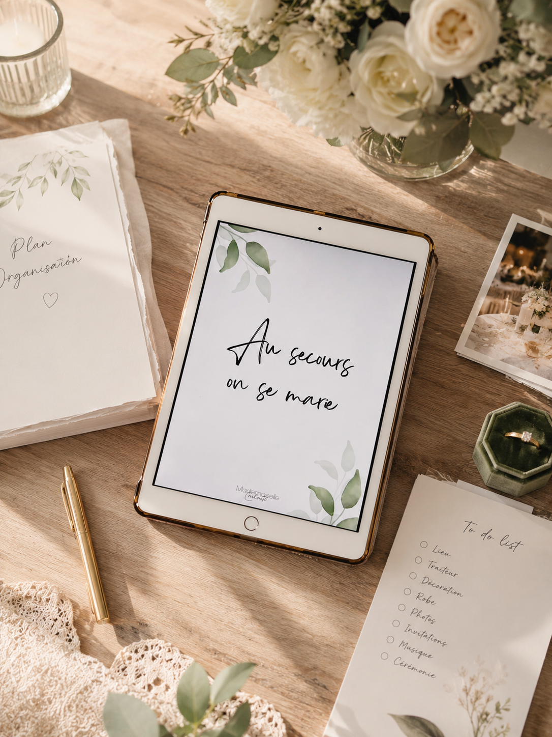 Au secours on se marie, le PDF d'organisation de mariage