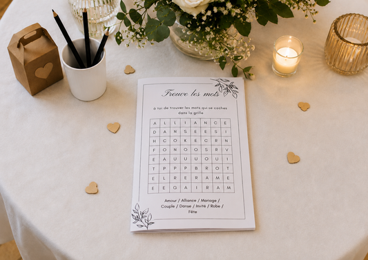 Livret d'activité enfant mariage