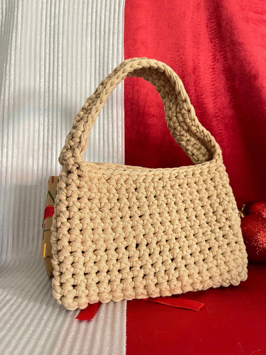 Petit sac en crochet - Création unique - Mademoiselle Louloute