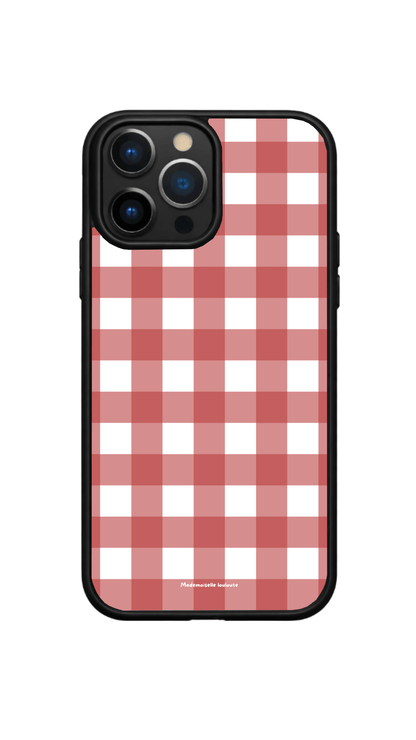 Coque vichy rouge